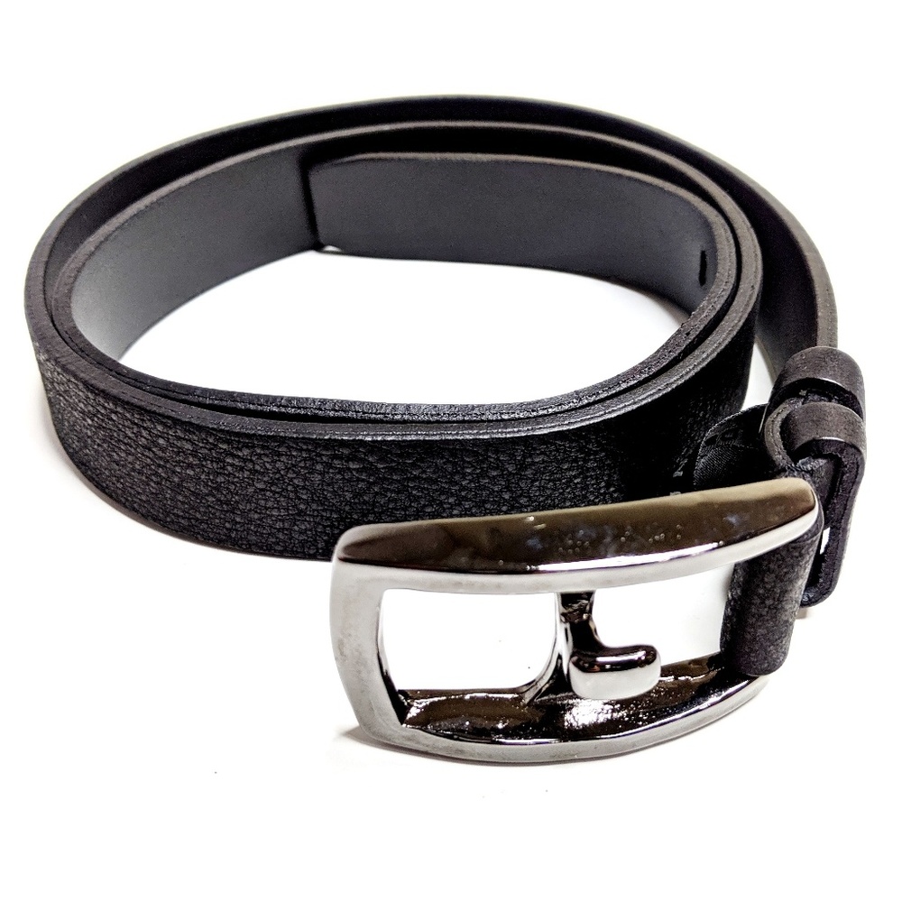Genuine Italian Leather Montini Black Belt
